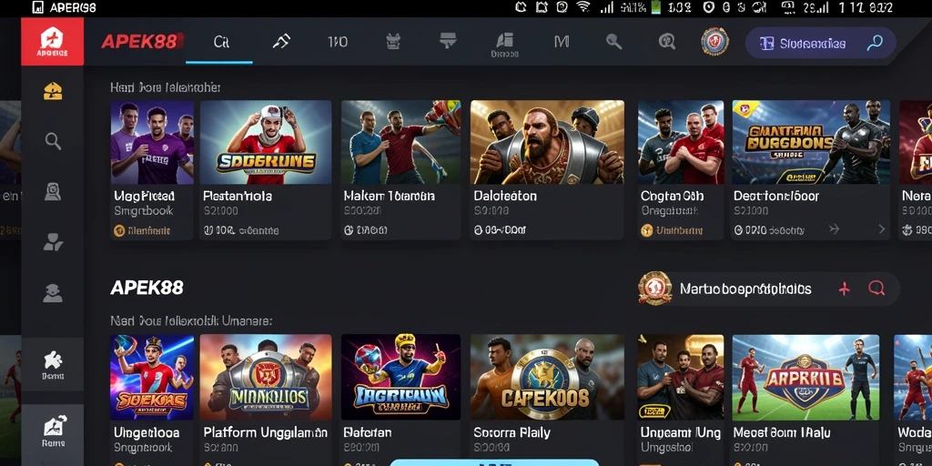 Tampilan grafis menarik APEK88 dalam permainan Sportsbook.