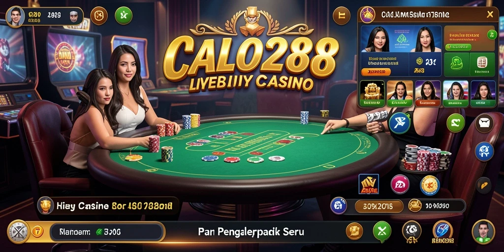 Gameplay Live Casino yang mendebarkan dan interaktif di CALO288.
