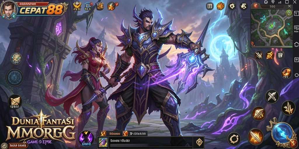 Tampilan utama gameplay CEPAT88 yang memukau dan interaktif.