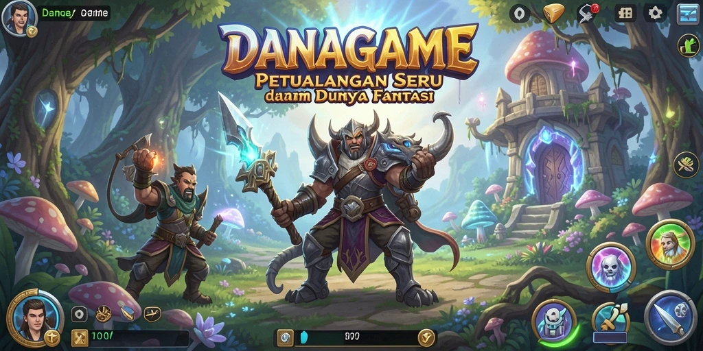 Tampilan gameplay mendebarkan dan menakjubkan dalam DANAGAME.