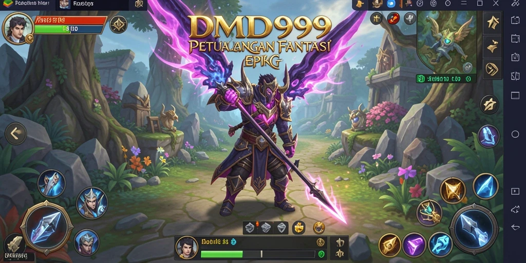Tampilan gameplay DMD999 dengan aksi RPG mendebarkan.