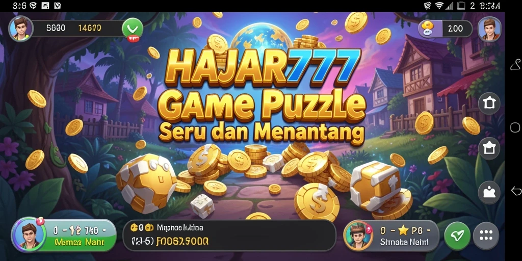 Tampilan gameplay seru dalam HAJAR777 yang menantang.