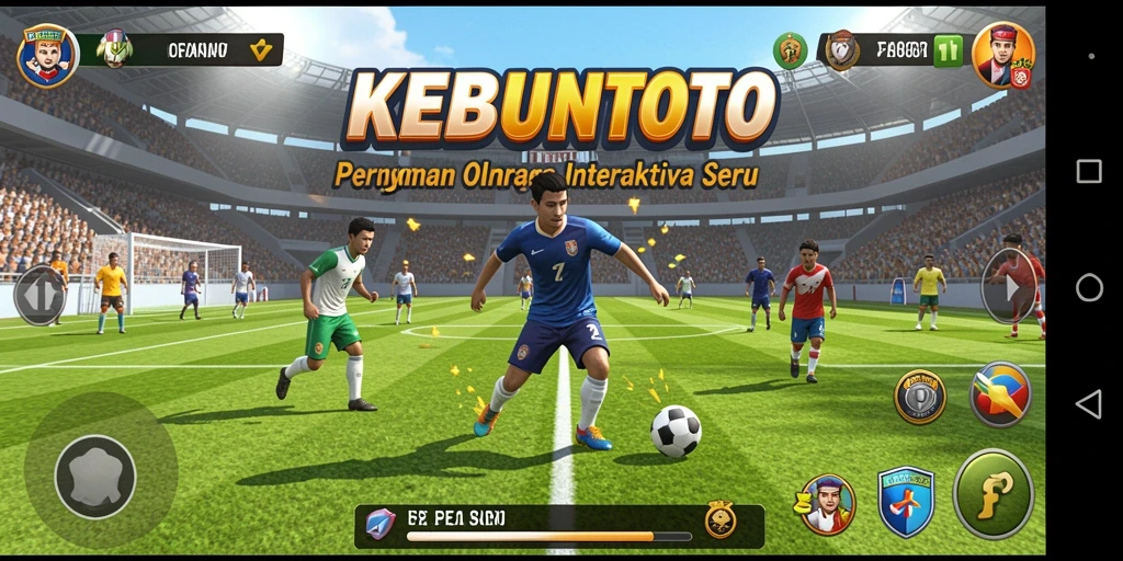 Tangkapan layar dari gameplay KEBUNTOTO yang menampilkan aksi seru di lapangan.