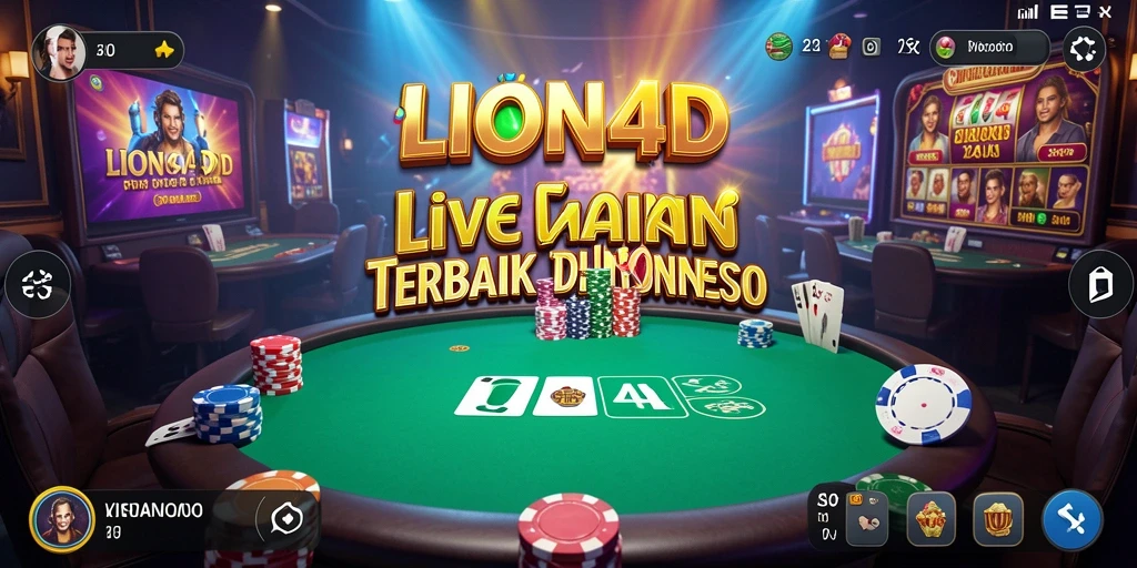 Tampilan gameplay menarik dari LION4D dengan dealer langsung.