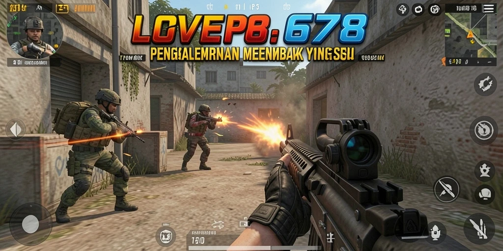 Gameplay mendebarkan di LOVE678 yang penuh aksi FPS.