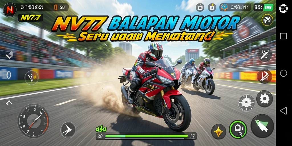 Gameplay seru balap motor di NV77, adrenalin tinggi!