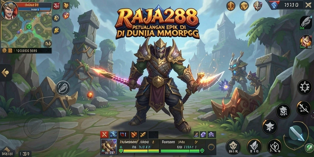 Screenshot RAJA288 menampilkan aksi seru dalam dunia MMORPG.