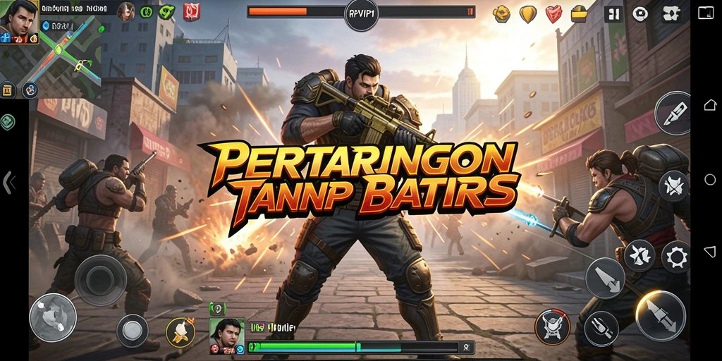 Tangkapan layar menunjukkan aksi pertarungan mendebarkan di RPVIP1.