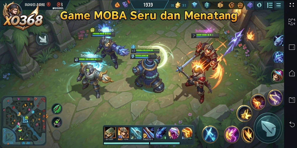 Tampilan gameplay seru dan mendebarkan dari XO368.